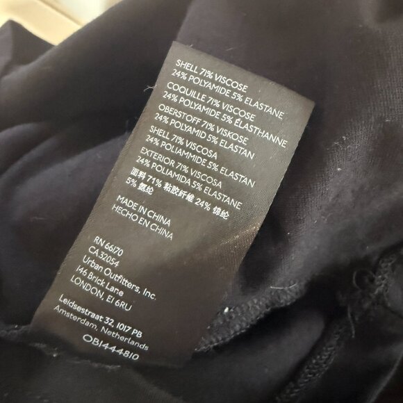 Anthropologie Maeve Black Scoop Neck Cap Sleeve Top Fitted Size Small Basic - Picture 4 of 9